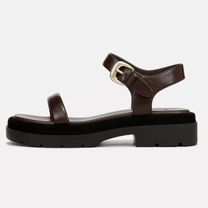 NEW Vince Heloise Leather Lug-Sole Sandal 8